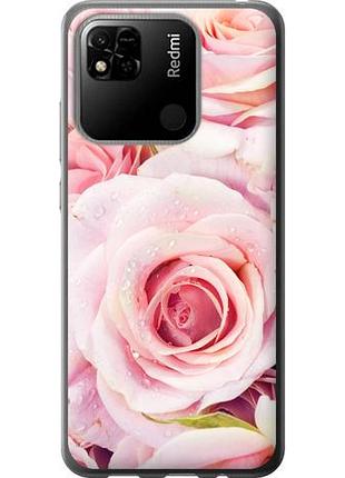 Чехол на xiaomi redmi 9c розы из силикона fch_0170753