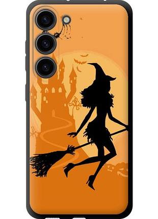 Чехол на samsung galaxy s23 ведьма на метле tpu fch_0168931