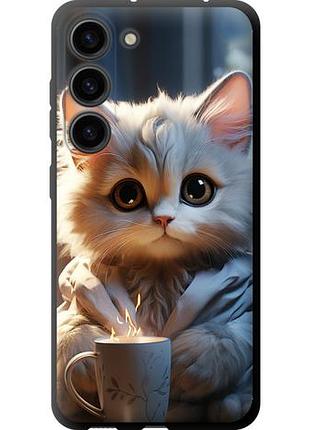 Чехол на samsung galaxy s23 white cat tpu fch_0169357