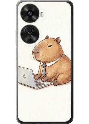 Чехол на huawei nova xiaomi 12 se / nova 11 se funny capybara ceo working из силикона fch_0170411