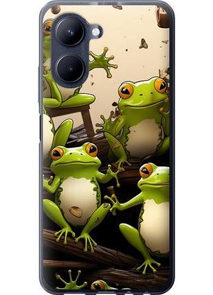 Чехол на realme c33 жабки из силикона fch_0171070