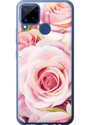 Чехол на realme c15 розы из силикона fch_0170743