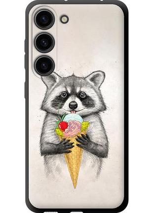 Чехол на samsung galaxy s23 енотик с мороженым tpu fch_0171184