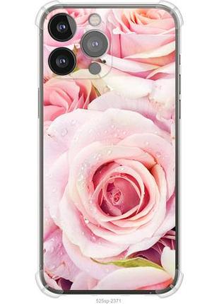 Чехол на iphone 13 pro max розы из силикона fch_0170749