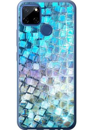 Чехол на realme cxiaomi 12 переливающаяся чешуя из пластика fch_0170311