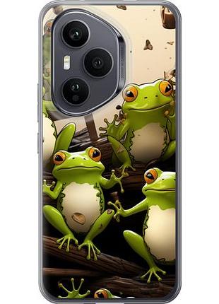 Чехол на huawei honor 400 pro 5g жабки из силикона fch_0171142