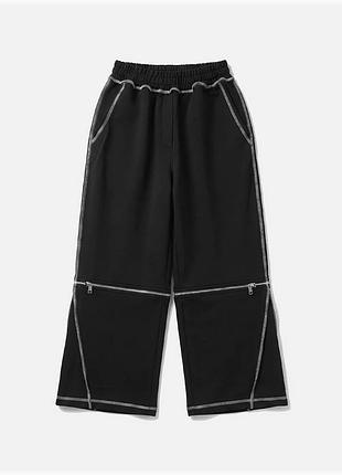 Брюки yarm zip off demi черные