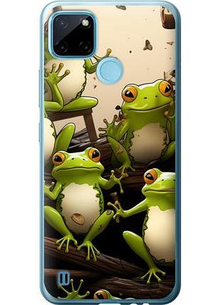 Чехол на realme c21y жабки из силикона fch_0171100