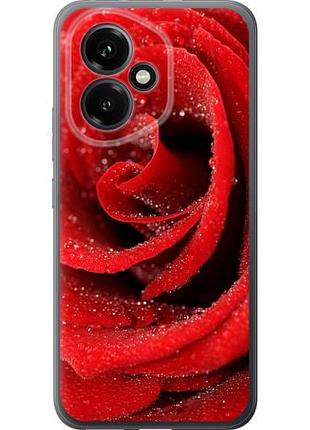 Чехол на huawei honor 400 5g красная роза из силикона fch_0169121