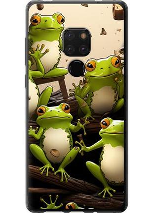 Чехол на huawei mate 20 жабки из пластика fch_0171054