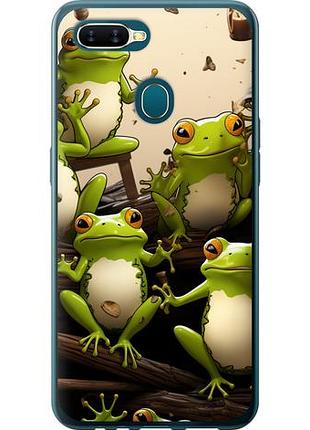 Чехол на oppo a5s жабки из силикона fch_0171109