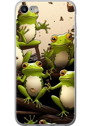Чехол на iphone 7 жабки из пластика fch_0171039
