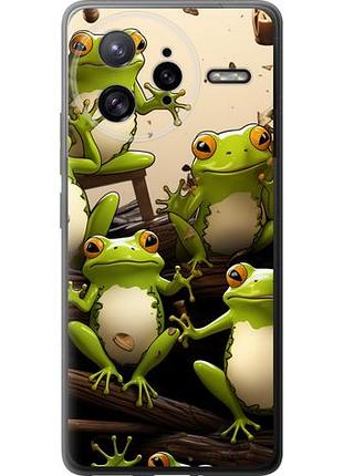 Чехол на xiaomi poco f7 ultra жабки из силикона fch_0171127
