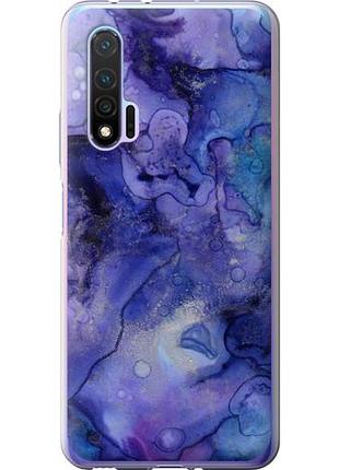 Чехол на huawei nova 6 мрамор 7 из силикона fch_0171672
