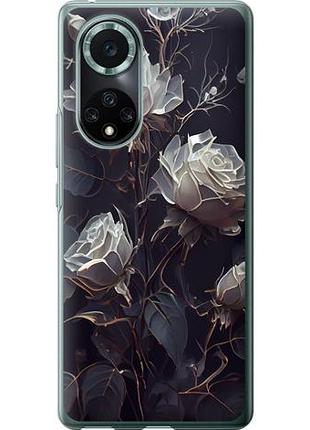 Чехол на huawei nova 9 pro розы 2 из силикона fch_0168709