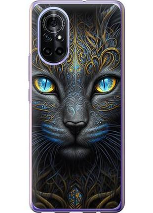 Чехол на huawei nova 8 кошка из силикона fch_0169211