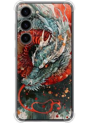 Чехол на samsung galaxy s23 стихия огня из силикона fch_0170686
