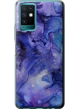 Чехол на infinix note 10 мрамор 7 из силикона fch_0161427