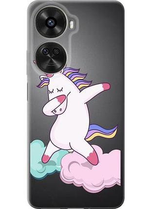 Чехол на huawei nova xiaomi 12 se / nova 11 se единорог из силикона fch_0171315