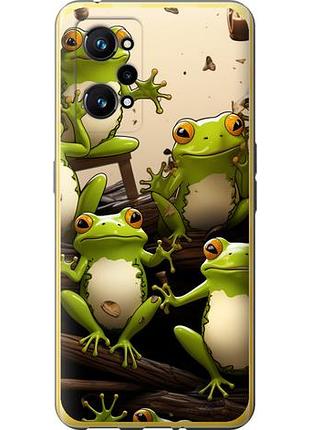 Чехол на realme gt neo 3t жабки из силикона fch_0171111