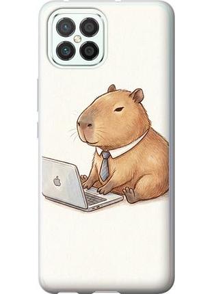 Чехол на huawei nova 8 se funny capybara ceo working из силикона fch_0170402