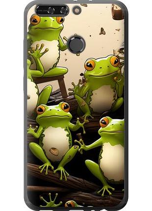 Чехол на huawei honor v9 / honor 8 pro жабки из силикона fch_0171049