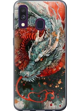 Чехол на samsung galaxy a40 2019 a405f стихия огня из пластика fch_0170597