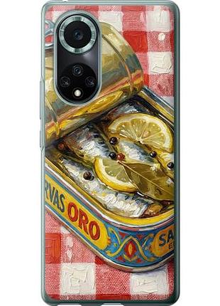 Чехол на huawei nova 9 pro vintage sardine tin phone из силикона fch_0171217