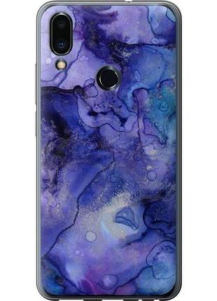 Чехол на meizu note 9 мрамор 7 из пластика fch_0161434