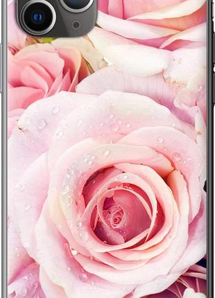 Чехол на iphone 11 pro max розы из пластика fch_0170709