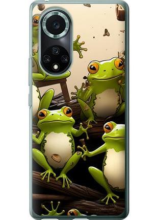 Чехол на huawei nova 9 pro жабки из силикона fch_0171044