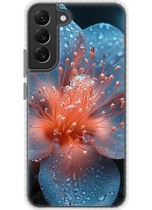 Чехол на samsung galaxy s22 plus роса на цветке bumper fch_0169568