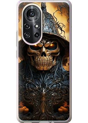 Чехол на huawei nova 8 pro череп 2 из силикона fch_0169438