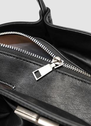 🤍 hudson bag black/silver 3