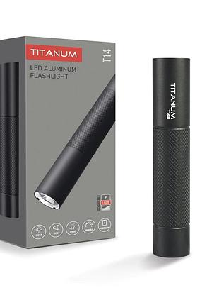 Портативный светодиодный фонарик titanum tlf-t14b 300lm 5000k black