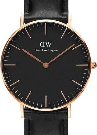 Часы женские daniel wellington classic sheffield black rose gold dw00100139 стальной корпус wr 30 м чёрный циферблат