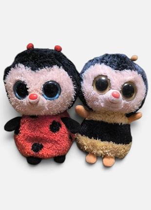 Набор: мягкие игрушки ty beanie boos – солнышко и пчелка, по 15 см