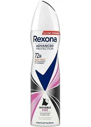 Дезодорант-антиперспірант 150мл чистий діамант 72 години тм rexona