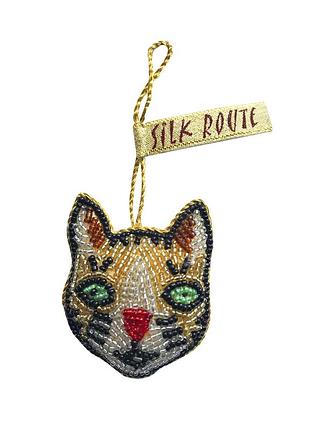 Елочная игрушка магнит кот silk route a-492