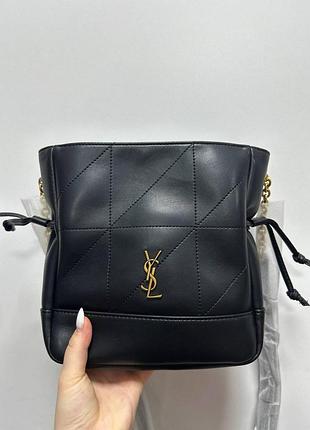💎 saint laurent jamie medium shoulder pouch in black/gold 20 х 21 х 7 см