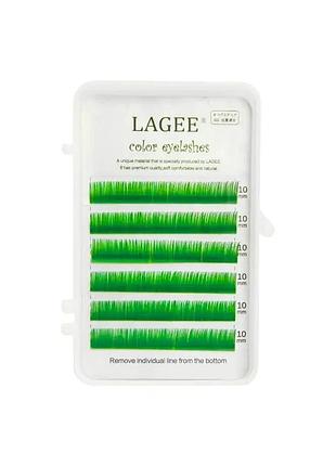 Зеленые ресницы lagee d, 0.12, 9