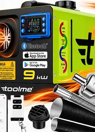 Автономний дизельний обігрівач 9квт 12/24/230в + bluetooth toolme (польща)