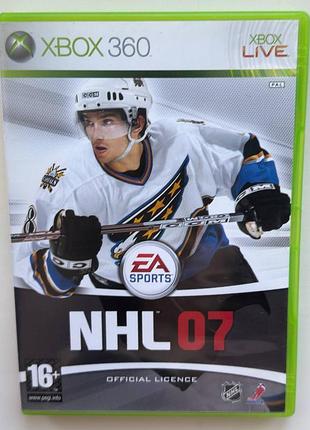 Nhl 07, б/у, английская версия - диск для xbox 360