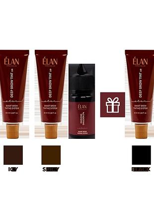 Набор красок для бровей deep brow tint 2.0