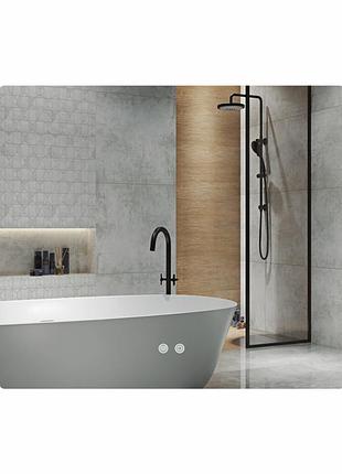 Зеркало qtap taurus (ta2) 1200×800 мм с led-подсветкой touch, с антизапотеванием, с диммером, рег. темп. цвета (3000-6500k)