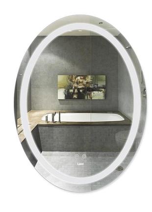 Дзеркало lidz vida 700х500 з led-підсвіткою touch, з антизапотіванням, з димером, рег. яскравості ld78lf5070