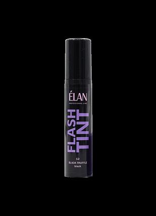 Élan flash tint 12 black truffle система прямого окрашивания бровей, черный