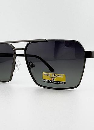 Мужские солнцезащитные очки авиаторы james browne jb1083d e-gn/yl-x2 polarized с поляризацией
