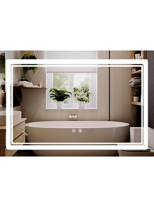 Зеркало qtap cardinal (ca2) 800х600 с led-подсветкой touch, с антизапотеванием, с диммером, рег. темп. цвета (3000-6500k) reverse