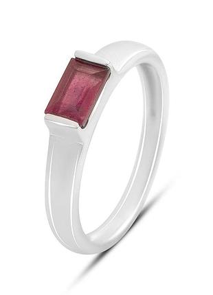 Серебряное кольцо proba с натуральным рубином 0.813ct, вес изделия 2,14 гр (2213260) 16.5 размер